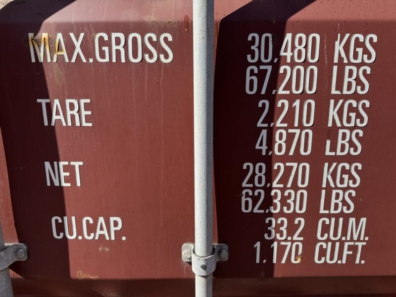 Rot 20 fuß container gebrauch