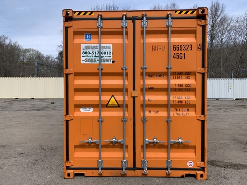 Gut Sichtbares Orange gebraucht 40-Fuß-Container