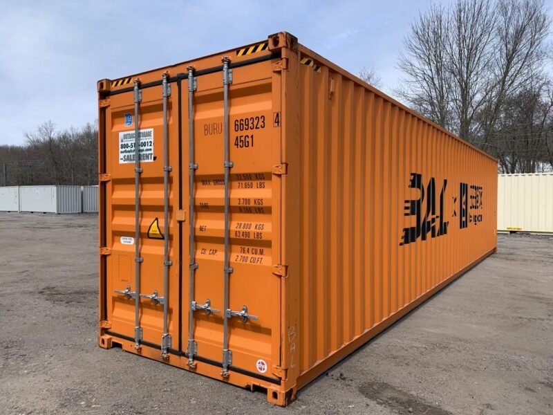 Gut Sichtbares Orange gebraucht 40-Fuß-Container