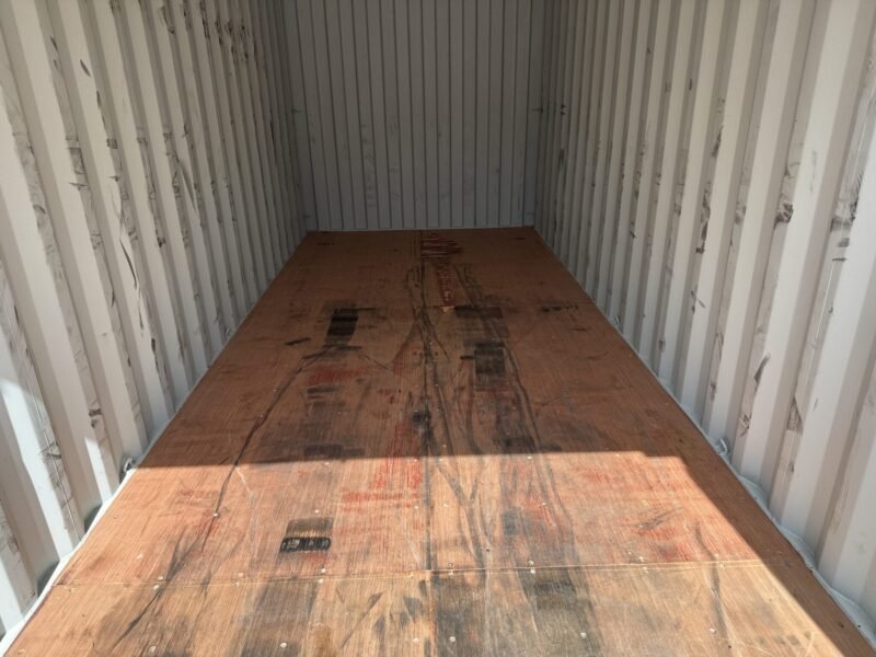 20′ x 8′ x 8.5′ Tall– Wind and Watertight **OFF RENT** Used Shipping / Storage Container – BEIGE