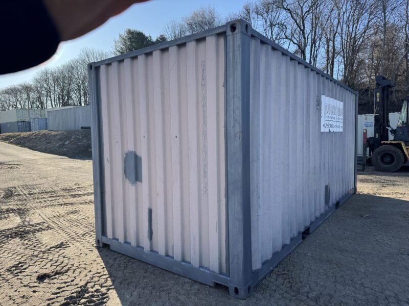 20′ x 8′ x 8.5′ Tall– Wind and Watertight **OFF RENT** Used Shipping / Storage Container – GRAY