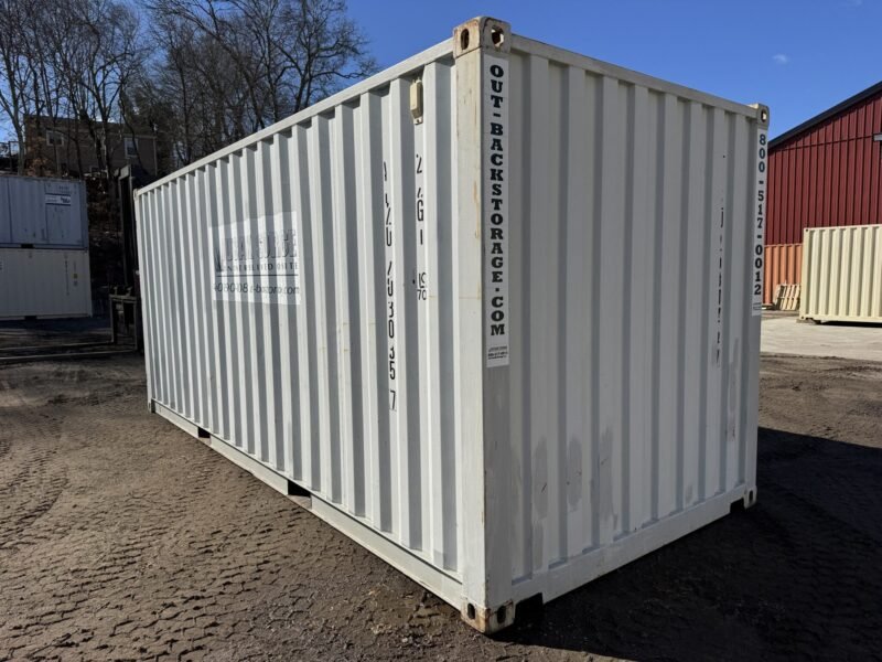 20′ x 8′ x 8.5′ Tall– Wind and Watertight **OFF RENT** Used Shipping / Storage Container – GRAY